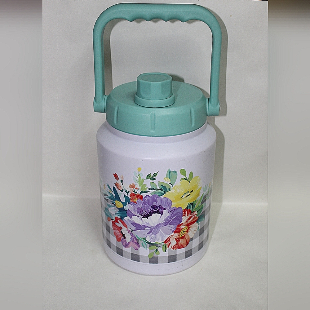 Pioneer Woman sweet romance 1/2 gallon stainless steel water jug